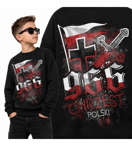 Bluza dziecięca Patriotyczna CHRZEST POLSKI